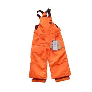 Quiksilver Kids Orange Snow Bib Pants